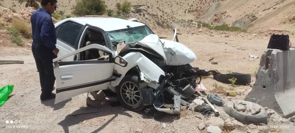 دو جوان در واژگونی خودرو در محور جهرم ـ لار جان باختند