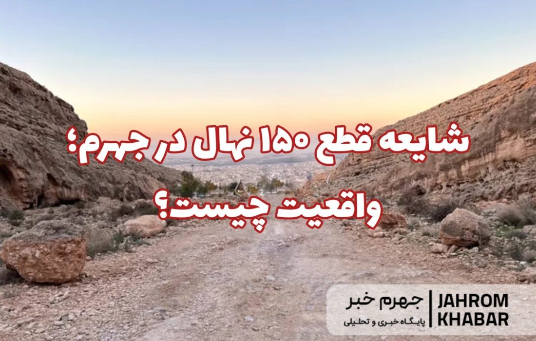 شایعه قطع ۱۵۰ نهال در جهرم؛ واقعیت چیست؟